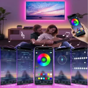 USB LED Strip Lights APP Control Color Changing 4