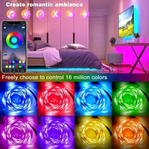 USB LED Strip Lights APP Control Color Changing 2